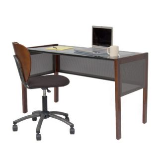 Studio Designs Office Line Main Desk with Pewter Keyboard Shelf