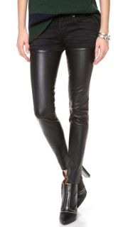 R13 Skinny Leather Chap Jeans