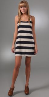 alice + olivia Striped Russell Slip Dress