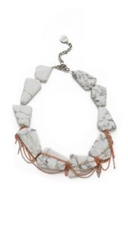 Gemma Redux Stone & Drip Chain Collar Necklace