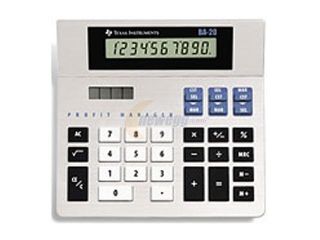 BA 20 Portable Business Desktop Calculator, 10 Digit LCD