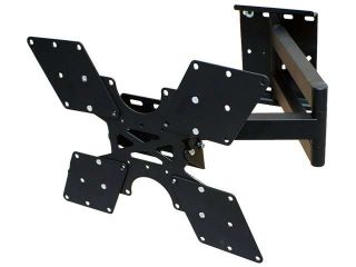 Mount it! MI 411L TV Wall Mount Bracket with Full Motion Swing Out Tilt and Swivel Articulating Arm up to 400x400 VESA (23 52 inch TV)