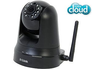 D Link DCS 5010L Cloud Wireless IP Camera, 640X480 Resolution, Pan/Tilt, Night Vision,  Motion Detection, mydlink enabled