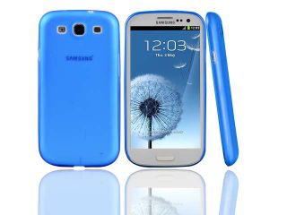 Premium 0.3mm Super slim Ultra thin hard cover case for Samsung galaxy s3 III i9300   Blue
