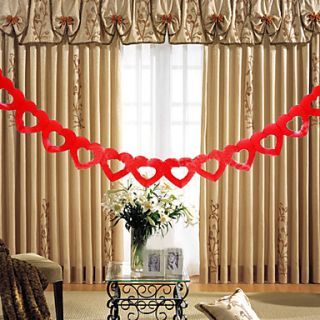 Heart Paper Garland (Nearly 15 Pieces Heart)