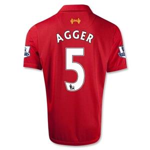 Warrior Liverpool 12/13 AGGER Home Soccer Jersey