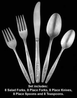 International Silver Radiant Rose (Stainless) 40 Piece Set   Stainless, Superior