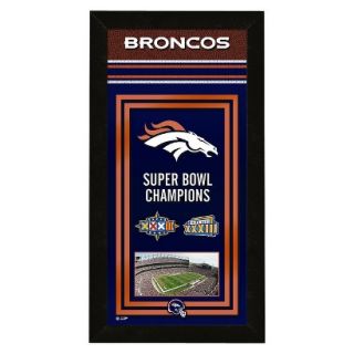 NFL Denver Broncos Framed Championship Banner