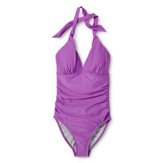 Womens 1 Piece Swimsuit  Violet XL