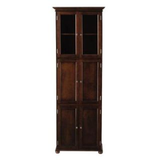 Home Decorators Collection Hampton Bay 25 in. W Linen Cabinet in Sequoia 7784660960