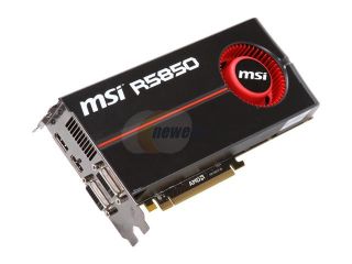 MSI R5850 PM2D1G OC Radeon HD 5850 1GB 256 bit GDDR5 PCI Express 2.1 x16 HDCP Ready CrossFireX Support Video Card