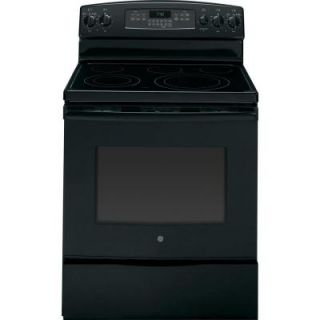 GE 5.3 cu. ft. Electric Range with Self Cleaning Convection Oven in Black JB740DFBB