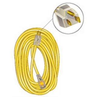 25 ft. 12/3 Outdoor Extension Cord SJTW Lighted   Yellow 56954701