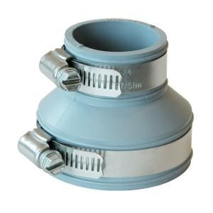 Fernco 2 in. x 1 1/2 in. PVC Mechanical x Mechanical Tubular Drain and Trap Connector PDTC 215