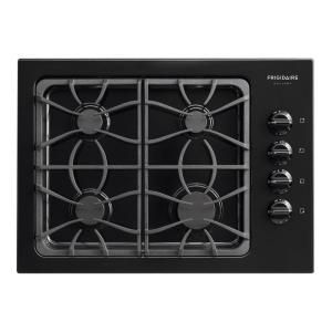 Frigidaire Gallery 30 in Deep Recessed Gas Cooktop in Black with 4 Burners FGGC3045KB
