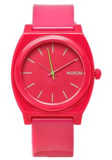 Nixon A119 387  Watches,The Time Teller P Rubine Dial Rubine Polyurethane, Casual Nixon Quartz Watches