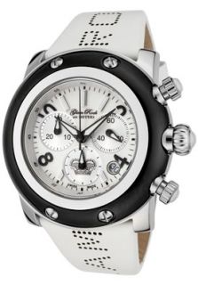 Glam Rock GRD10101  Watches,Womens Miami Chronograph White Dial White Calf Leather, Chronograph Glam Rock Quartz Watches