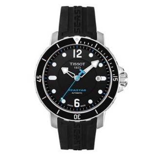 Mens Tissot Seastar 1000 Automatic Watch with Black Dial (Model