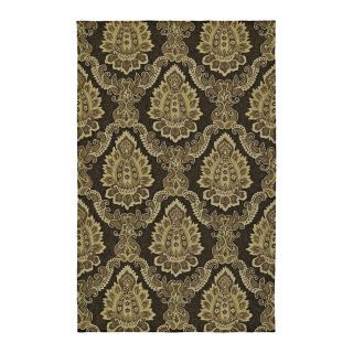 Kaleen Home and Porch Rectangular Brown Floral Indoor/Outdoor Tufted Area Rug (Common 9 ft x 12 ft; Actual 12 ft x 9 ft)