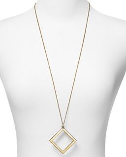kate spade new york Play the Angles Square Pendant Necklace, 32"