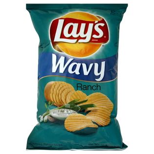 Frito Lay  Wavy Potato Chips, Ranch, 10.5 oz (297.6 g)