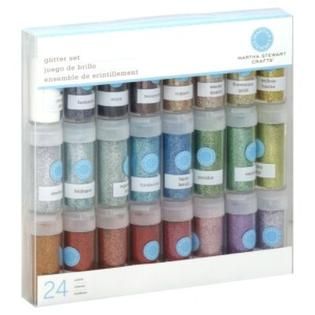 Martha Stewart  Crafts Glitter Set, 24 Colors, 1 set