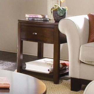 American Drew Tribecca Free Form End Table in Root Beer Finish   912 916