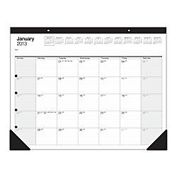Brand 30percent Recycled Desk Pad Calendar 22 x 17  January December 2013