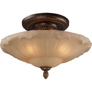 Elk Lighting ELK 08093 AGB Universal Golden Bronze  Semi Flush Mount Lighting