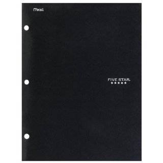  Five Star Pocket and Prong Folder, Black (72363)