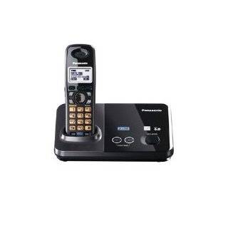 Panasonic KX TG9321T 2 Line Cordless Phone, Metallic Black, 1 Handset