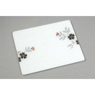  Corelle Mandarin Flower Absorbent Stone Coaster, 4 Pack 