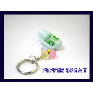  Keychain Mace Pepper Spray Security Batons   Red 