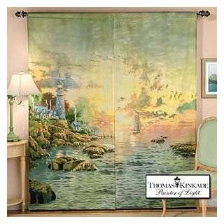 Zen Garden Trompe loeil Window Art Outdoor View Curtains