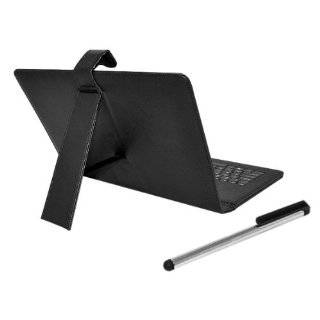 Avantgarde® Black Leather Case with Built in USB Keyboard & Touch 