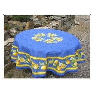 Provence Tablecloth Citron Blue
