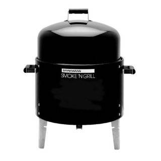 Brinkmann 810 2100 0 SmokeN Grill Single Charcoal Smoker and Grill 