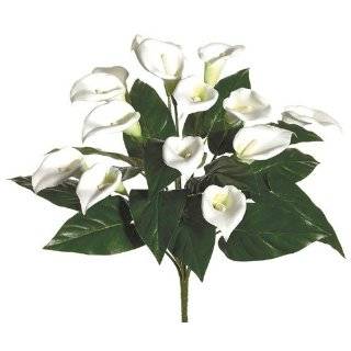  30 White Silk Calla Lily Swag