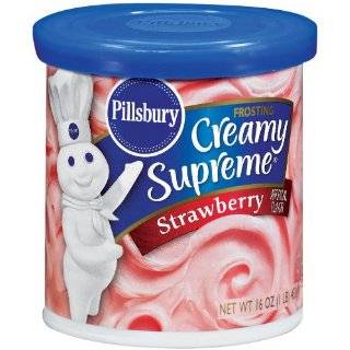   Creamy Supreme Strawberry Flavor Frosting, 16 Ounce (Pack of 6