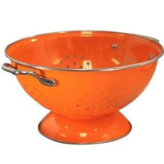 Calypso Basics 3 Quart powder coated Colander, Orange