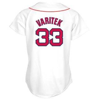 MLB Jason Varitek Boston Red Sox Womens White / Red Replica Jersey