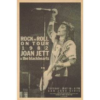 Joan Jett and The Black Hearts   Concert Poster (1982) San Jose Civic 