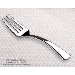  Disposable Silver Forks   48 Count Silver Plastic Forks 