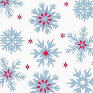 Christmas Blue Snowflake 7 Dessert Paper Plate 16ct.  