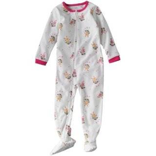    Carters Girls Pink Puppy Dog 1 Piece Footed Pajamas Clothing