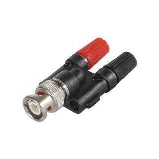 BNC Male To Dual Binding Posts Adapter