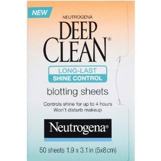 Neutrogena Deep Clean Shine Control Blotting Sheets, 50 Count (Pack
