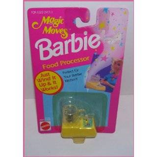 1993 Barbie Doll Magic Moves Food Processor   Wind It up & It Really 