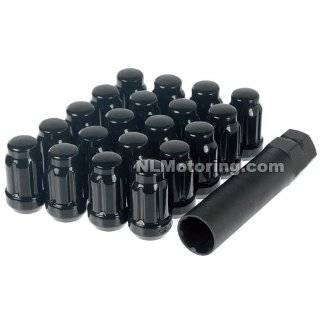  Black Spline Drive Lug Nuts 1/2 20 piece Automotive