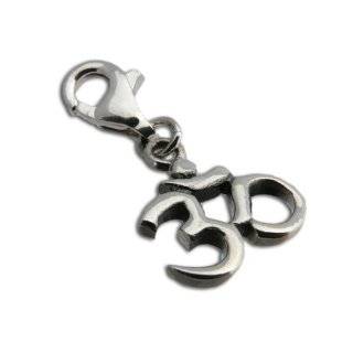  Charmas Sterling Silver Labyrinth Charm with Spring Clasp 